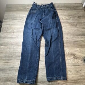 Fishbone Carpenter Jeans Mens 24x28 Dark Blue Wide Leg Skater Vintage Streetwear